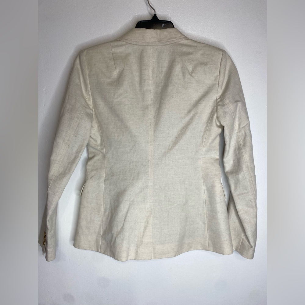 NWT BANANA REPUBLIC COTTON/ LINNEN/ polyester blazer - Picture 4 of 7